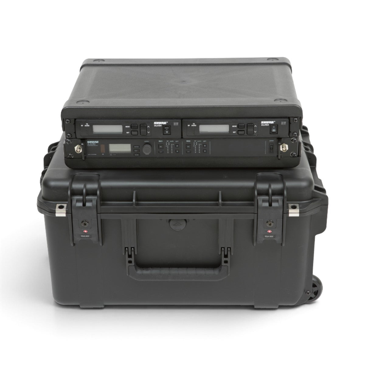 SKB iSeries 2U Wireless Mic Fly Rack – Receivers + 8 Transmitters (3i-221710WMC)