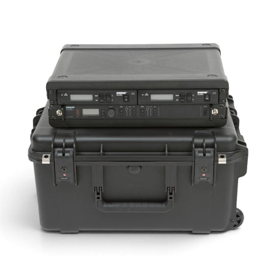 SKB iSeries 2U Wireless Mic Fly Rack – Receivers + 8 Transmitters (3i-221710WMC)