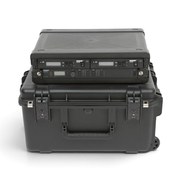 SKB iSeries 2U Wireless Mic Fly Rack – Receivers + 8 Transmitters (3i-221710WMC)